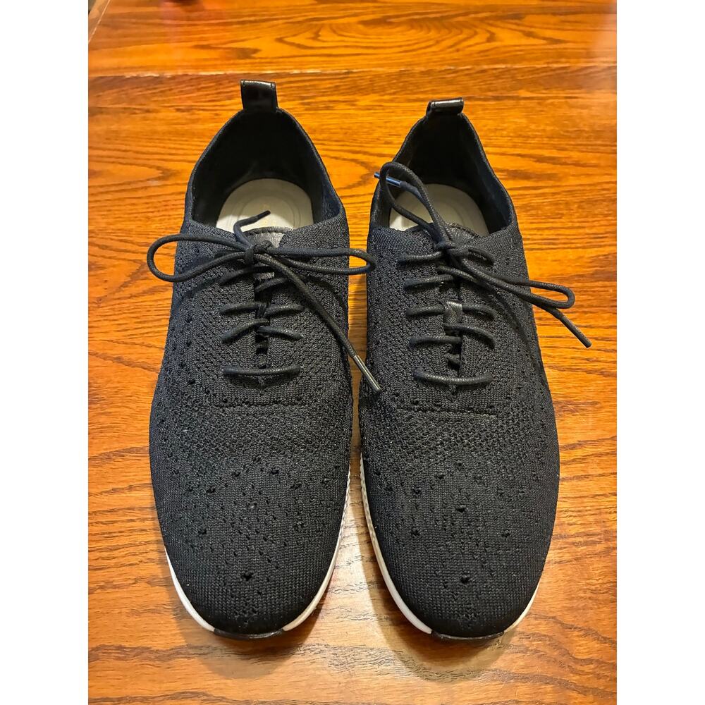 Cole Haan Women's 2.ZERØGRAND Stitchlite Wingtip Oxfords Knit Black Size 9.5